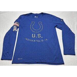 Indianapolis Colts Nike NFL Salute To Service Shirt Long Sleeve Men’s S 938490